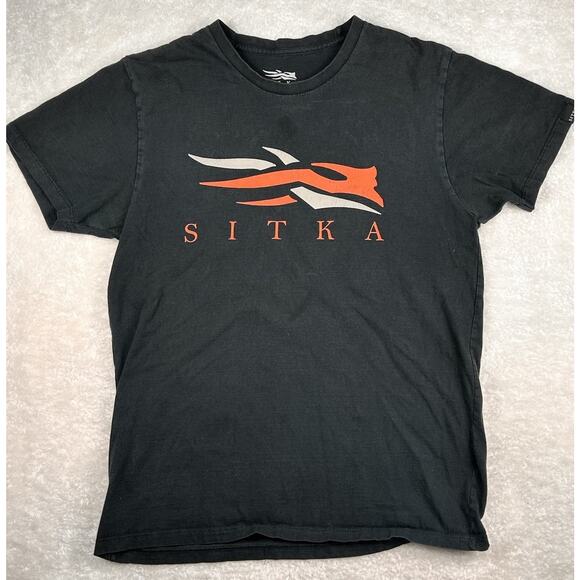 Sitka Shirt Men’s Sz Medium Black Graphic Tee Outdoor Hunting Short Sleeve - Picture 1 of 8